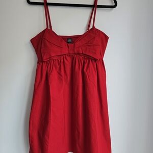 Wild Fable Red Bow Babydoll Dress